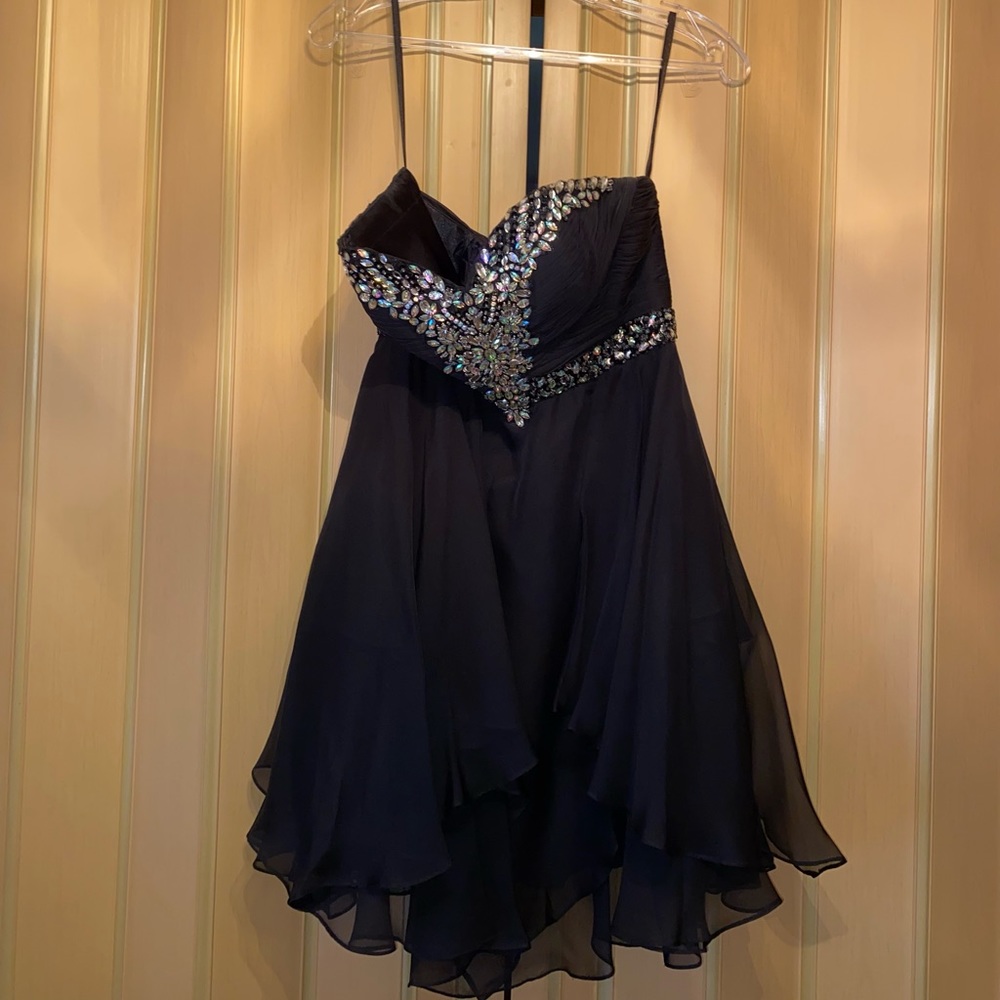 Beautiful Cinderella Black Sequin Dress